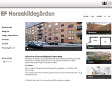 Tablet Screenshot of horsekildegaarden.dk